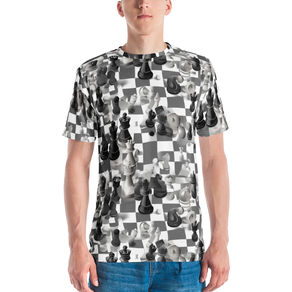 The Grand Gambit on Men's Crew Neck T-Shirt — Front