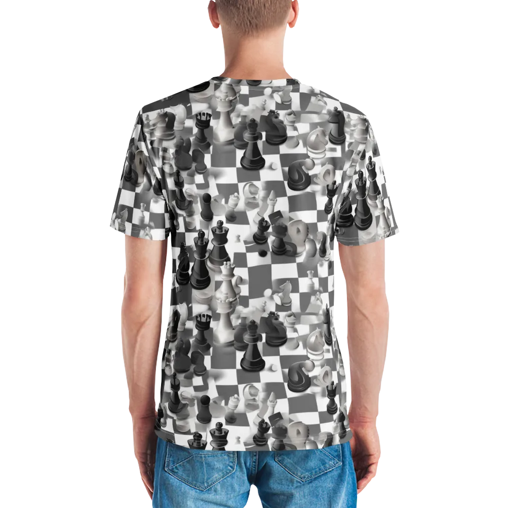 The Grand Gambit on Men's Crew Neck T-Shirt — Back