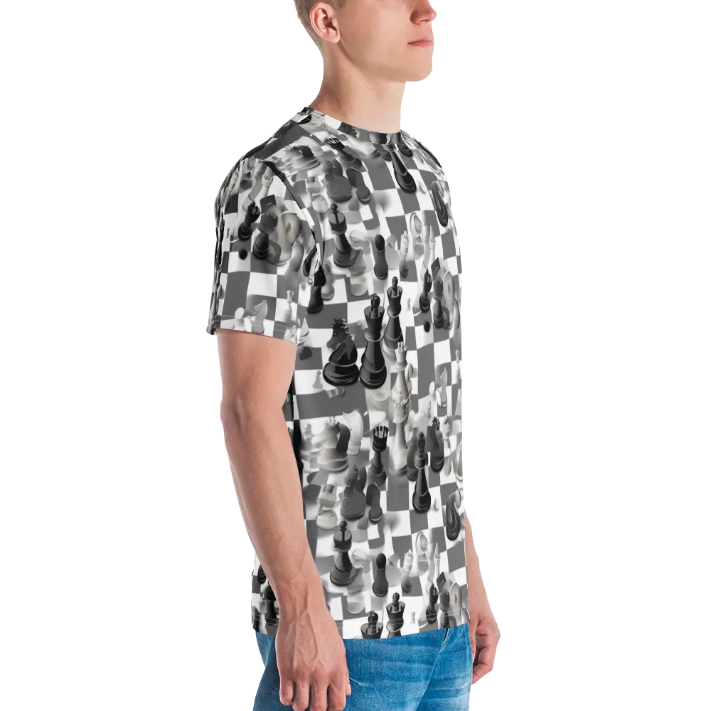 The Grand Gambit on Men's Crew Neck T-Shirt — Right
