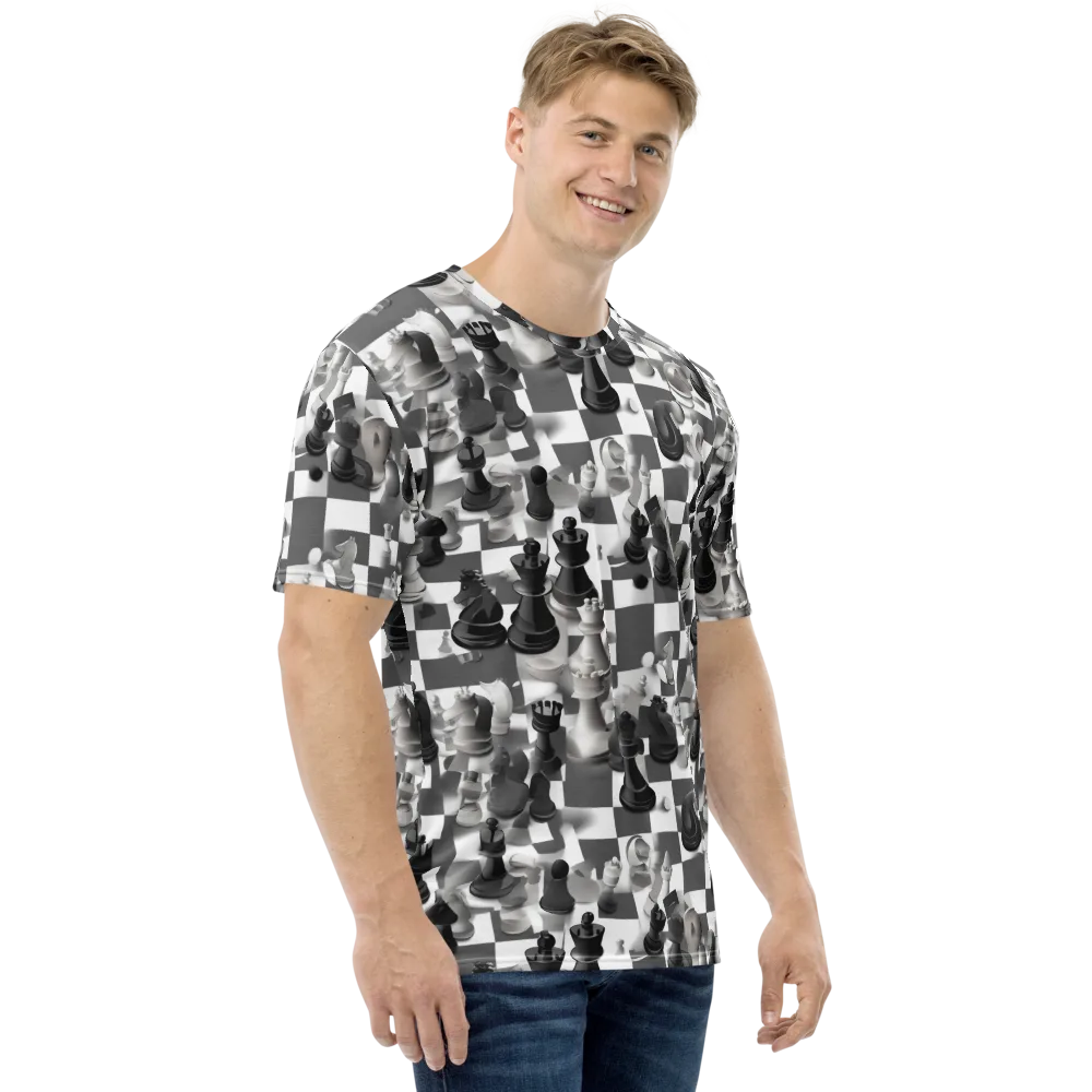 The Grand Gambit on Men's Crew Neck T-Shirt — Right