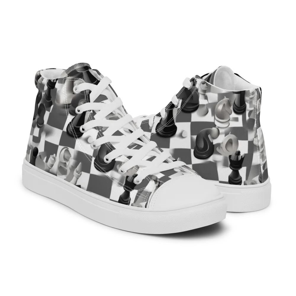 The Grand Gambit on Men's High Top Canvas Shoes — Right
