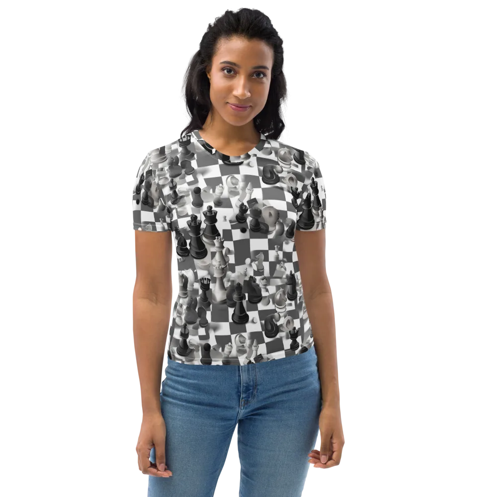The Grand Gambit on Women's Crew Neck T-Shirt — Front