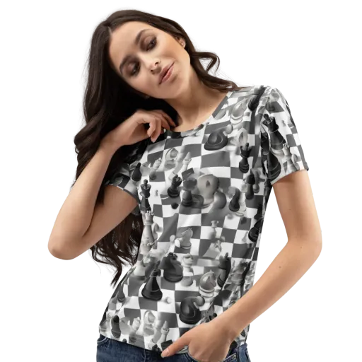 The Grand Gambit on a Women's Crew Neck T-Shirt