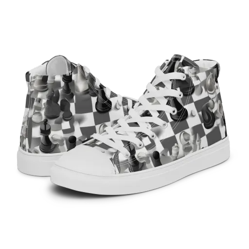 The Grand Gambit on a Women's High Top Canvas Shoes