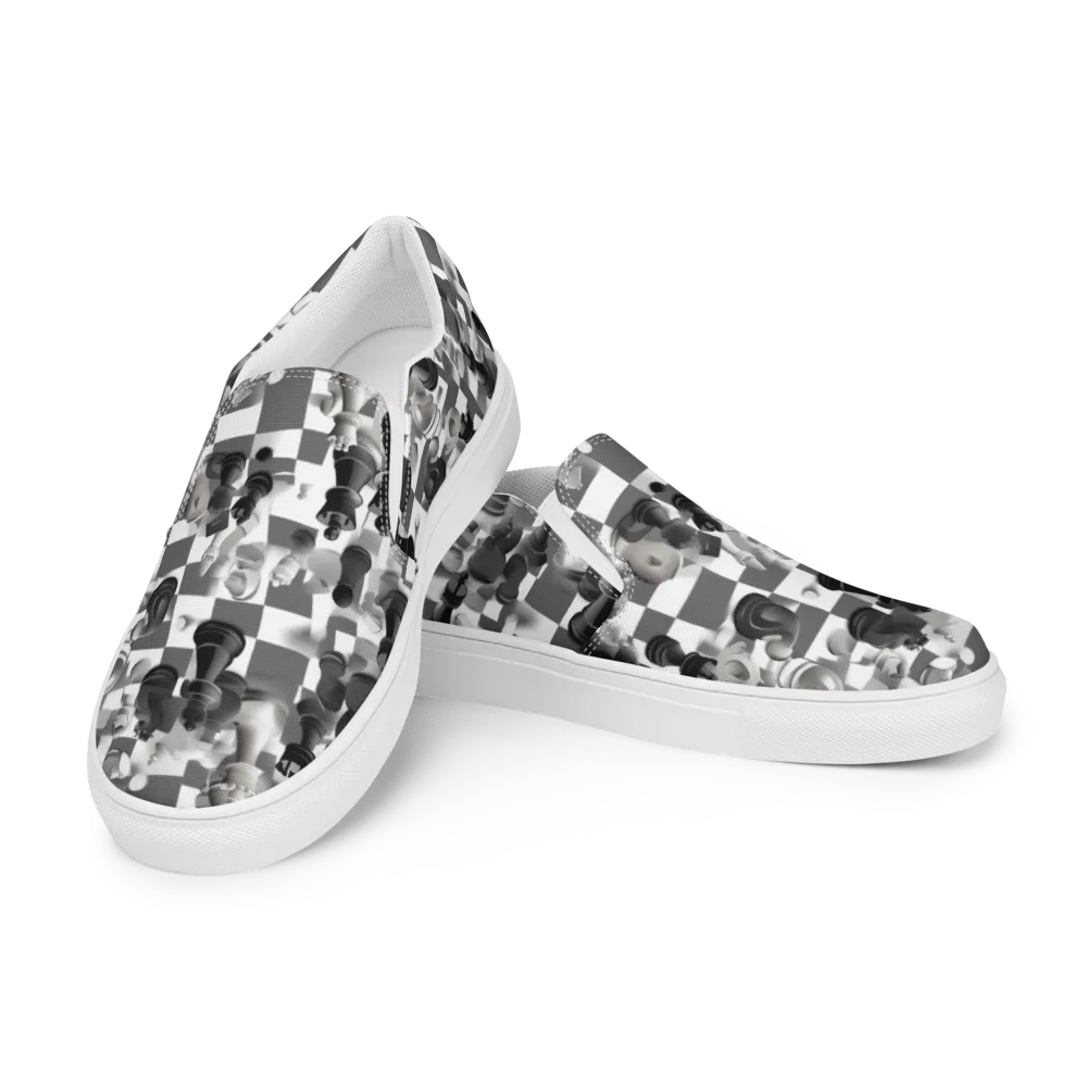 The Grand Gambit on Men's Slip-On Canvas Shoes — Left Front