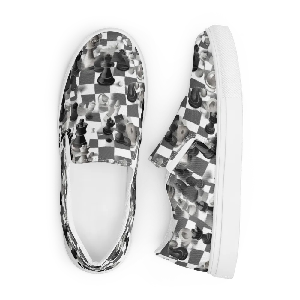 The Grand Gambit on Men's Slip-On Canvas Shoes — Front