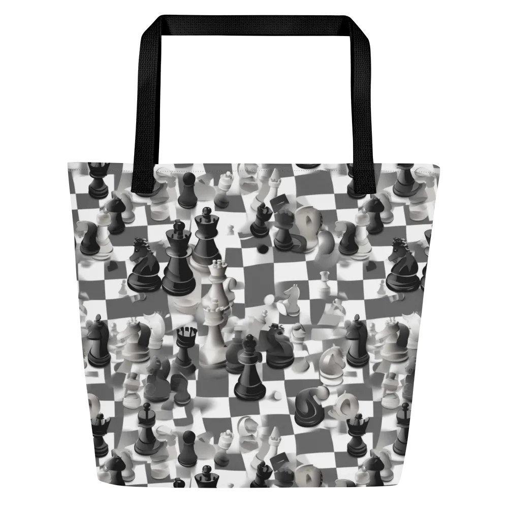 The Grand Gambit on Large Tote Bag W/ Pocket — Front