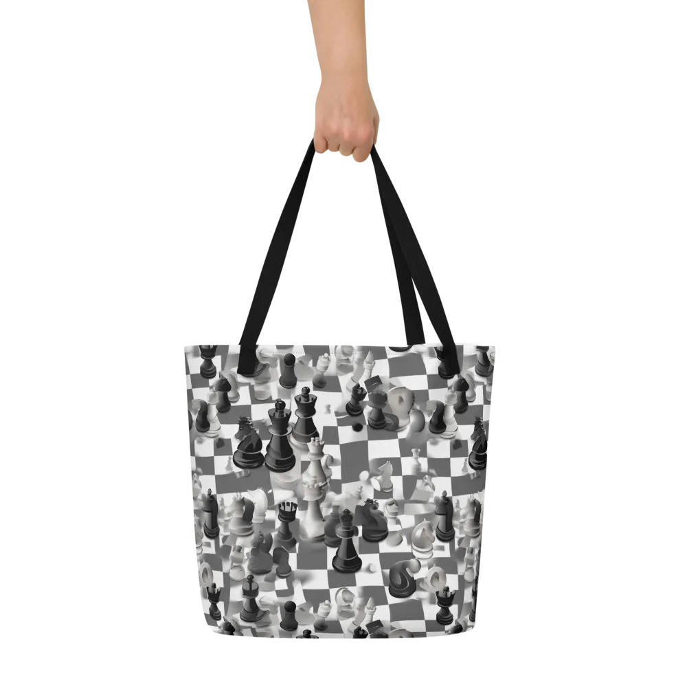 The Grand Gambit on Large Tote Bag W/ Pocket — Front
