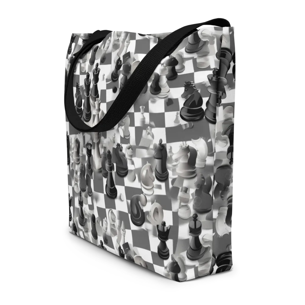 The Grand Gambit on Large Tote Bag W/ Pocket — Front