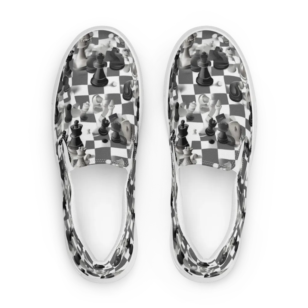 The Grand Gambit on Women's Slip-On Canvas Shoes — Front
