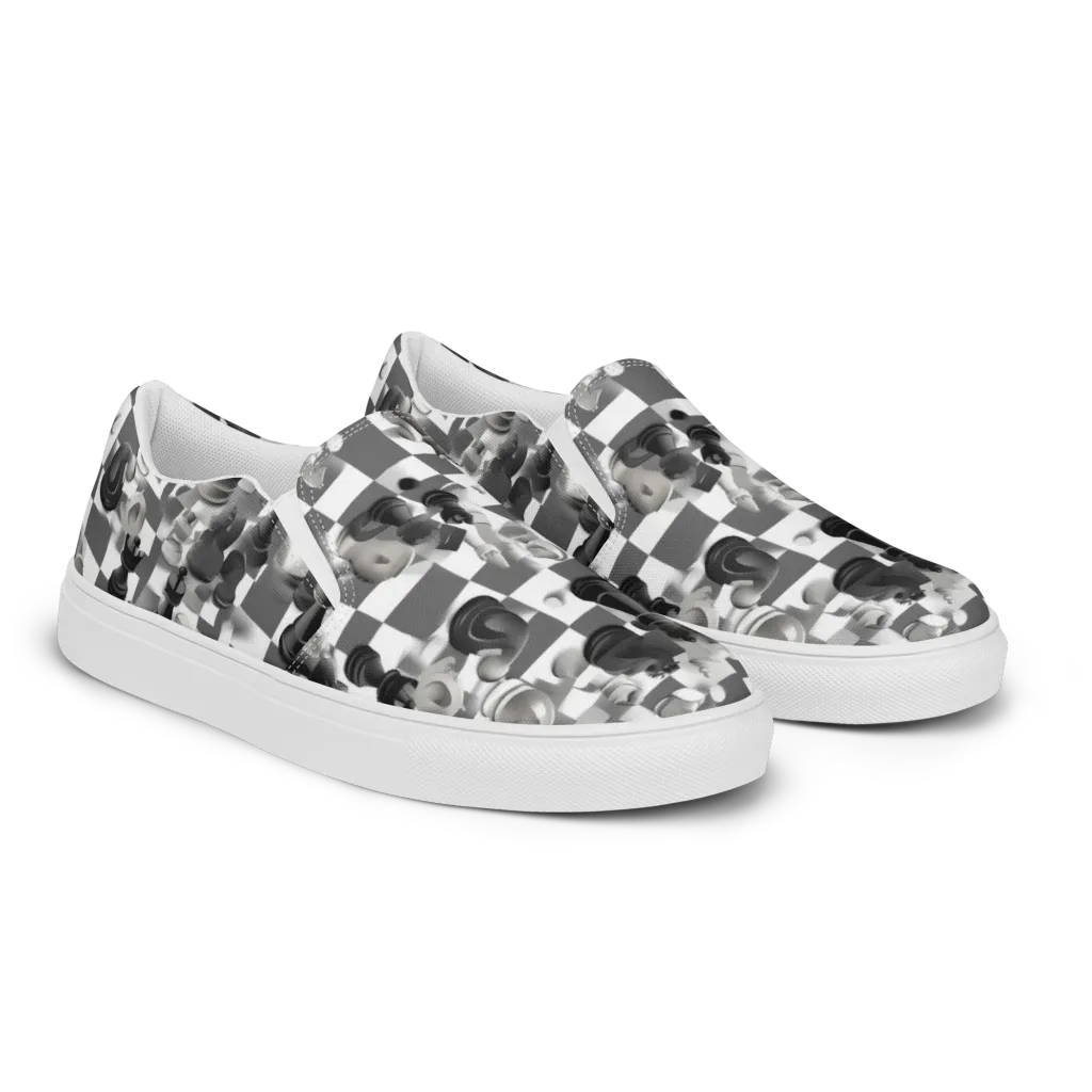 The Grand Gambit on Women's Slip-On Canvas Shoes — Right Front