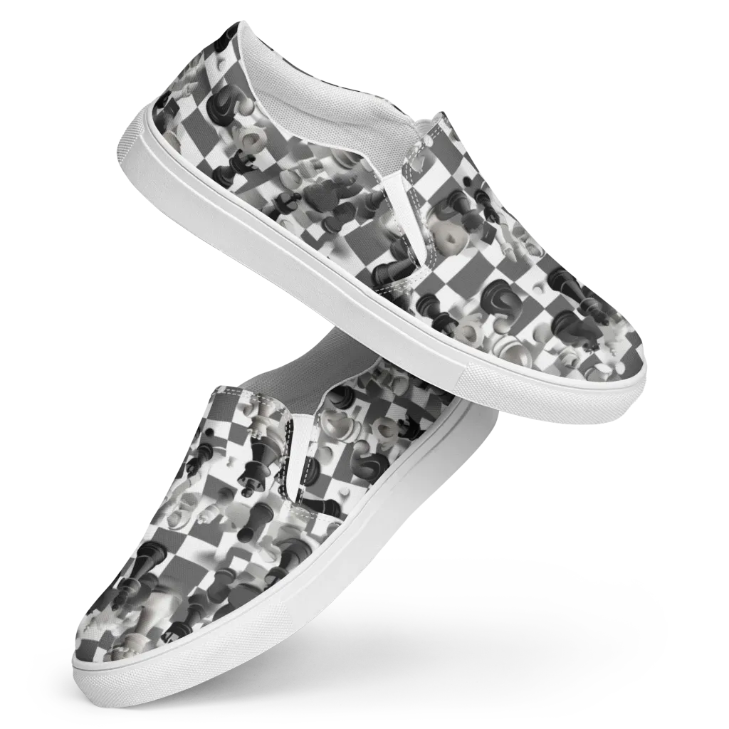 The Grand Gambit on Women's Slip-On Canvas Shoes — Front