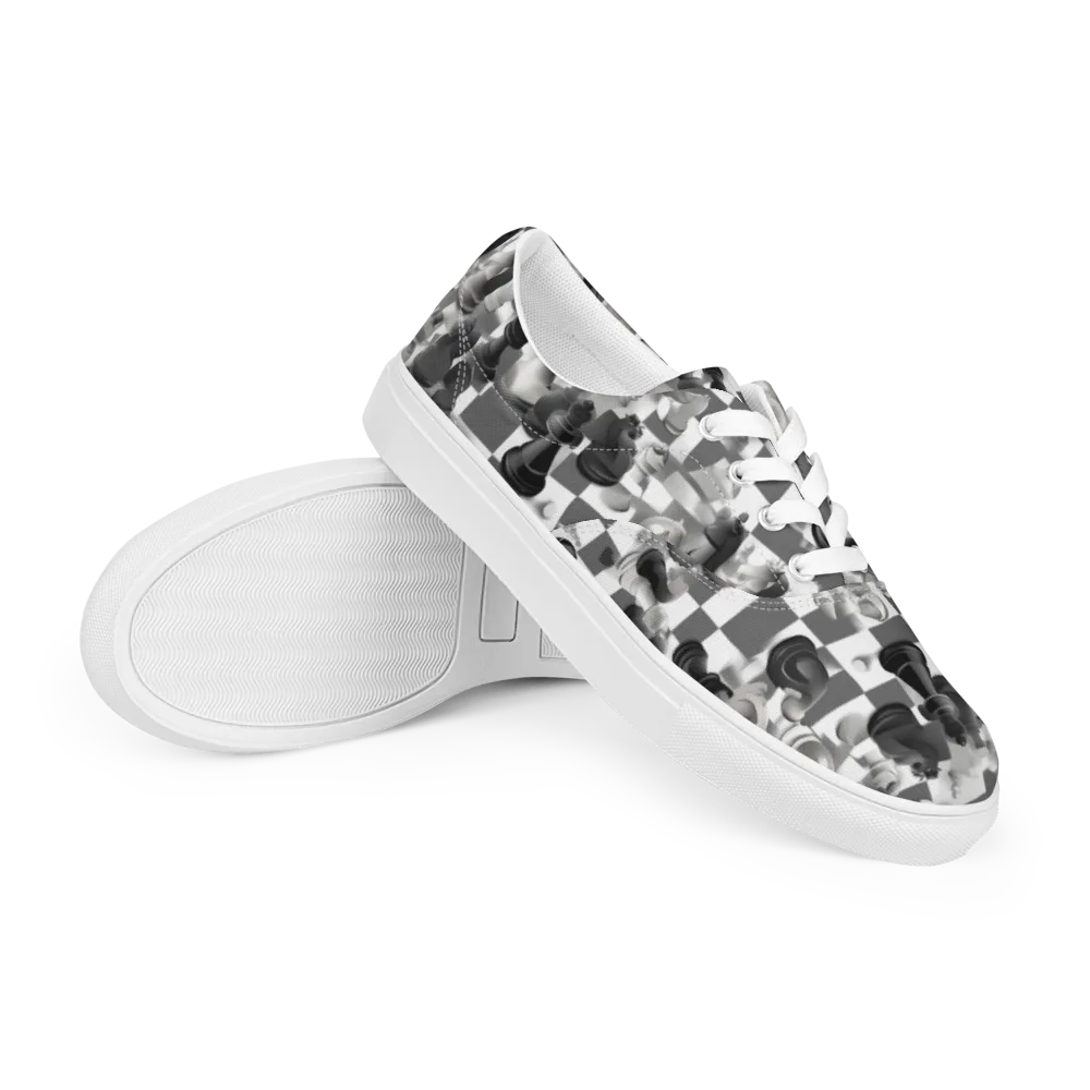 The Grand Gambit on Men's Lace-Up Canvas Shoes — Right Front