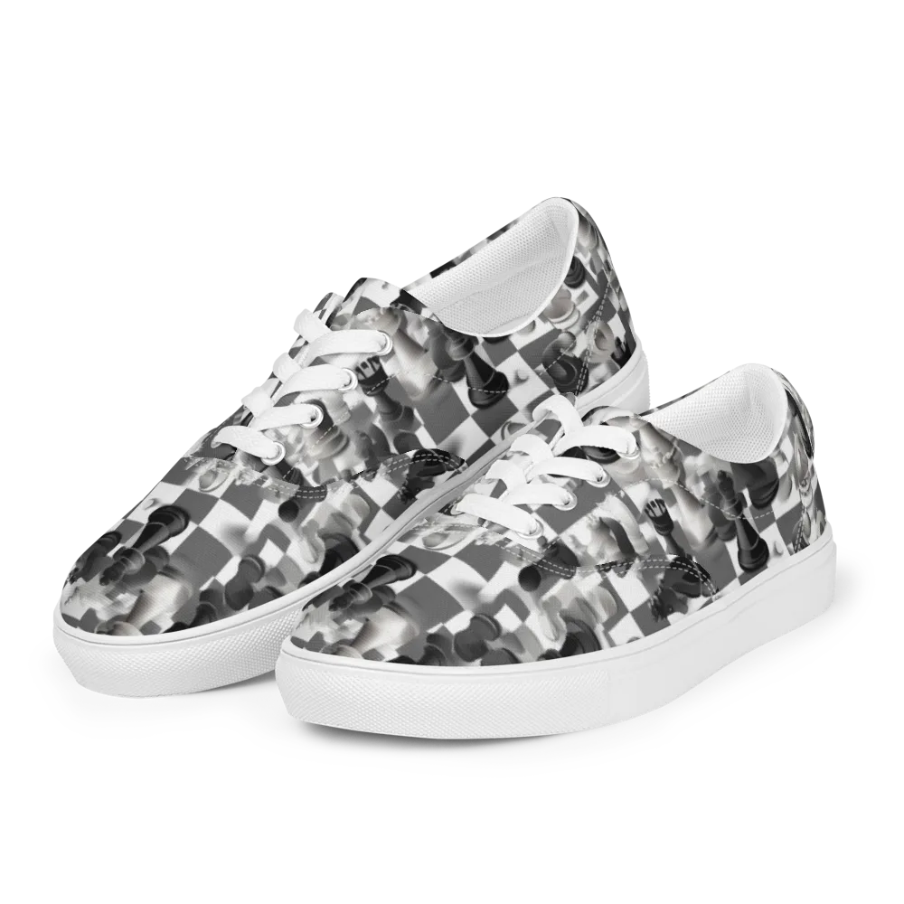 The Grand Gambit on Men's Lace-Up Canvas Shoes — Left Front