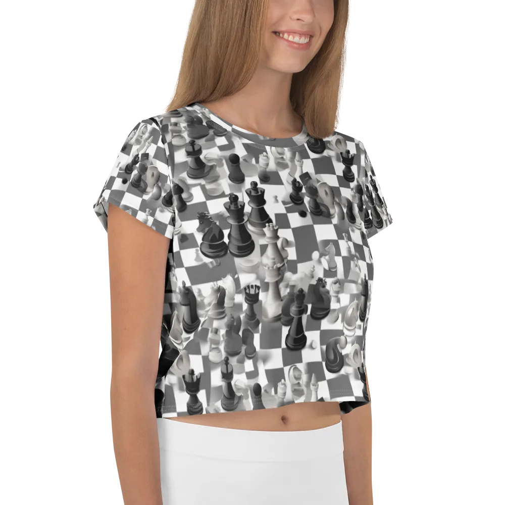The Grand Gambit on Crop Tee — Right