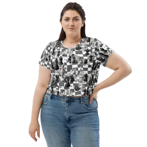 The Grand Gambit on a Crop Tee