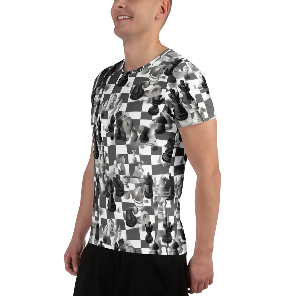 The Grand Gambit on Men's Athletic T-Shirt — Left