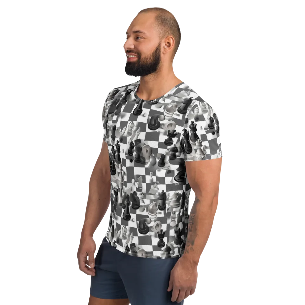 The Grand Gambit on Men's Athletic T-Shirt — Left