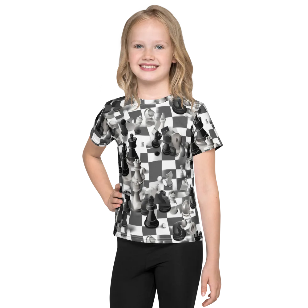 The Grand Gambit on Kids Crew Neck T-Shirt — Front