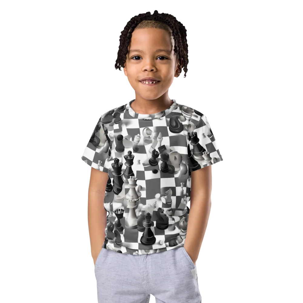 The Grand Gambit on Kids Crew Neck T-Shirt — Front
