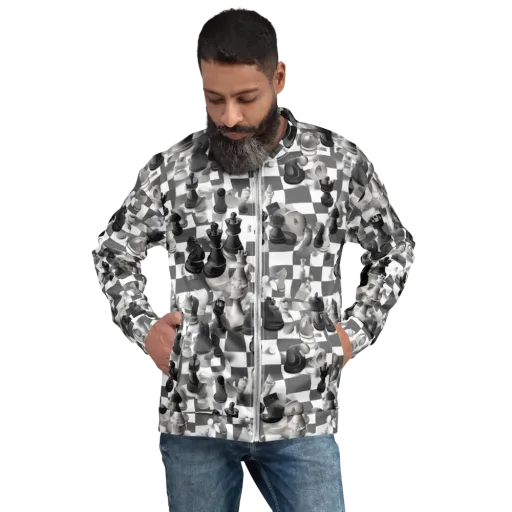 The Grand Gambit on a Bomber Jacket