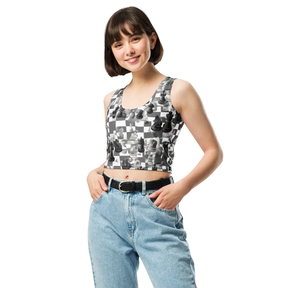 The Grand Gambit on Crop Top — Front