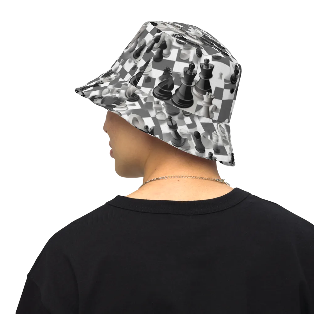 The Grand Gambit on Reversible Bucket Hat — Back Inside