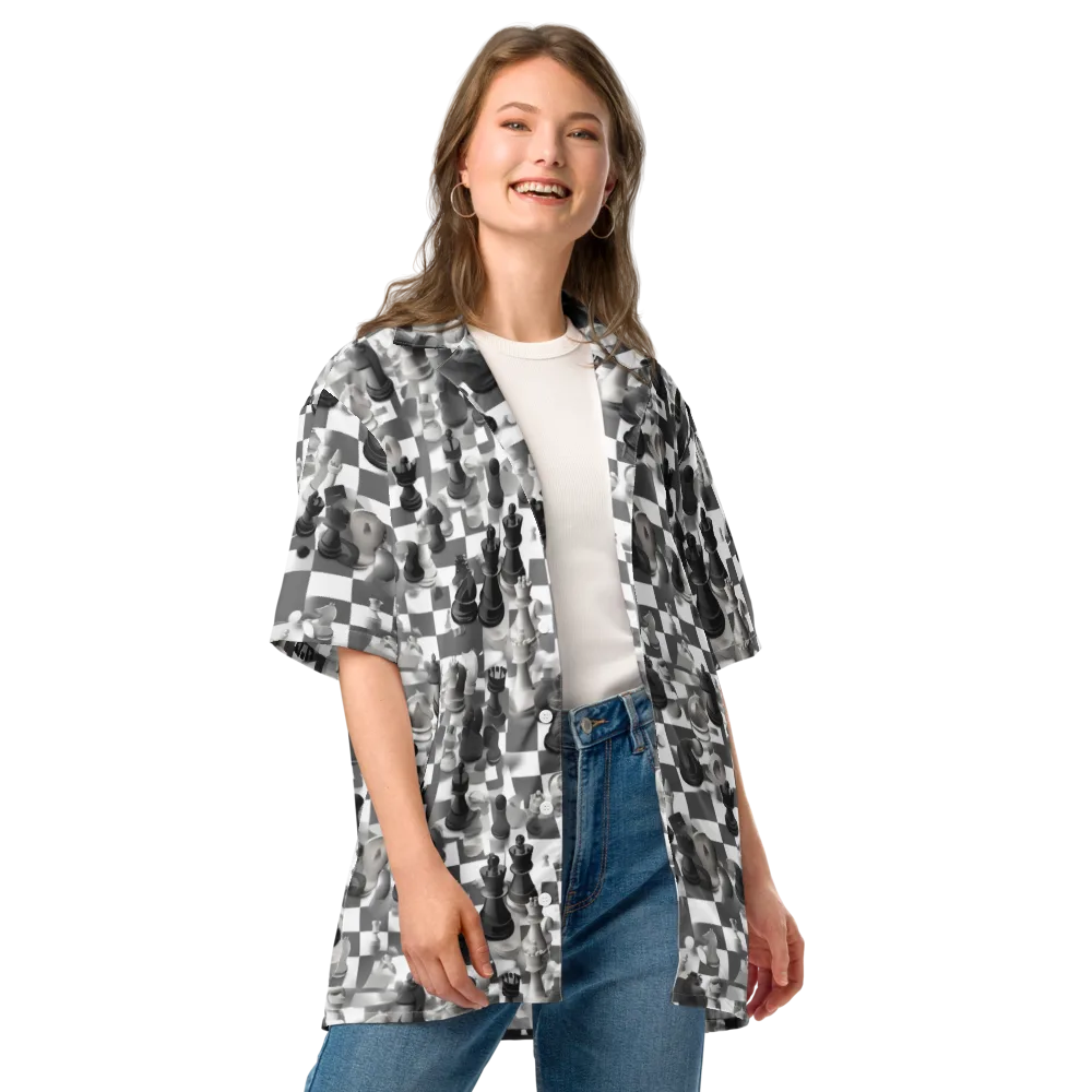 The Grand Gambit on Button Shirt — Front