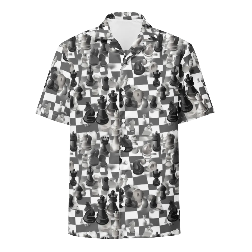 The Grand Gambit on Button Shirt — Front