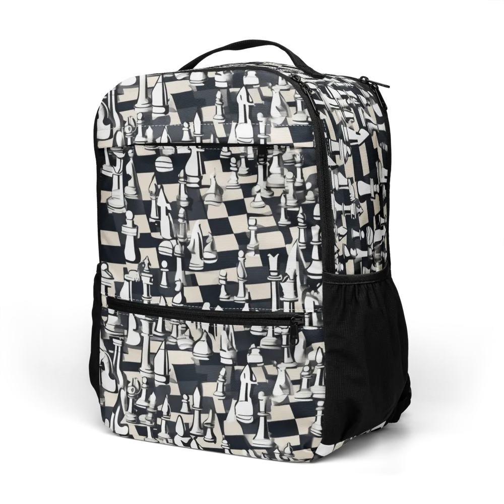 Midnight Checkmate on Utility Backpack — Left Front