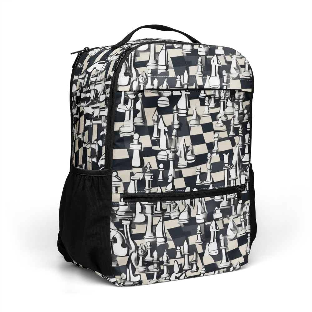 Midnight Checkmate on Utility Backpack — Right Front