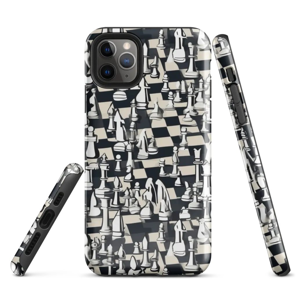 Midnight Checkmate on Tough Case for iPhone® — Front