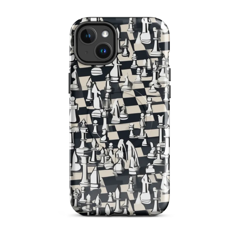 Midnight Checkmate on MagSafe Tough Case for iPhone® — Front