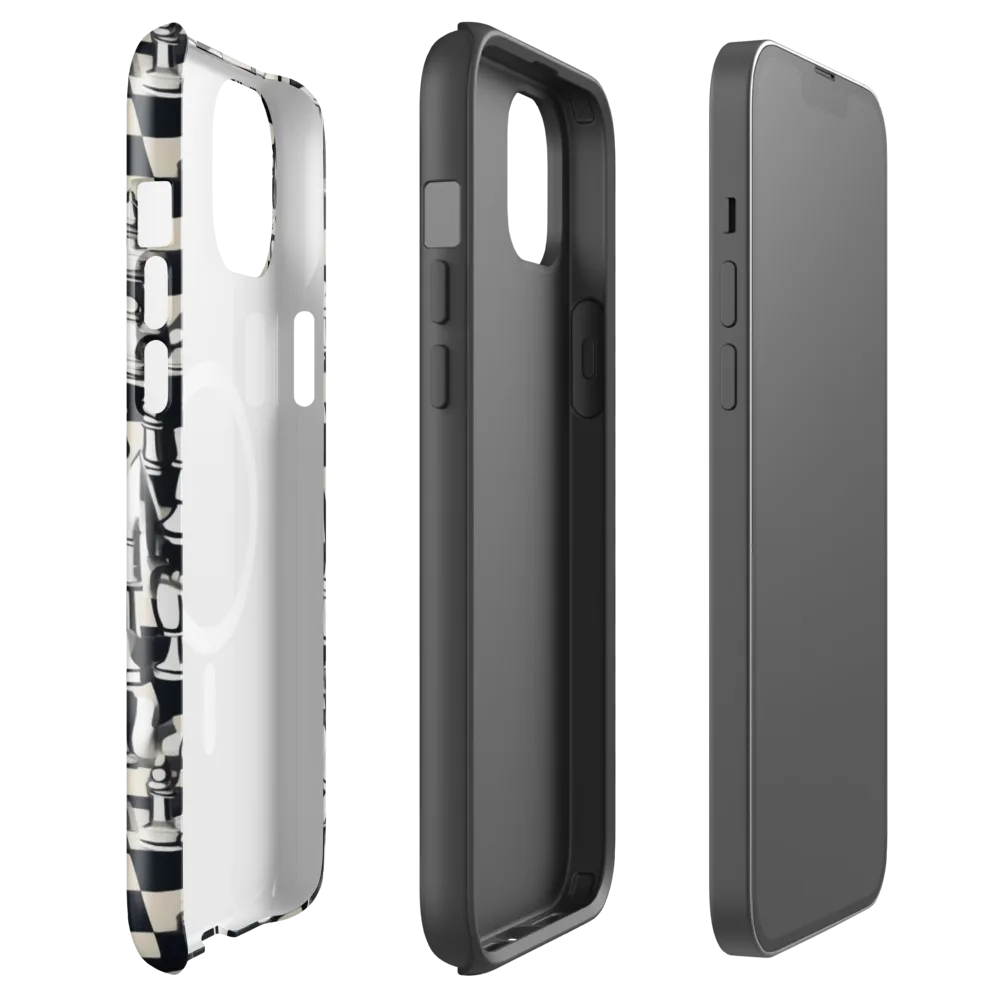 Midnight Checkmate on MagSafe Tough Case for iPhone® — Front