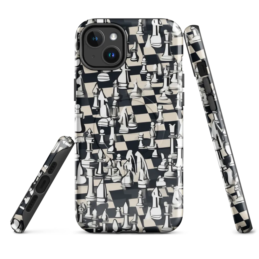 Midnight Checkmate on MagSafe Tough Case for iPhone® — Front