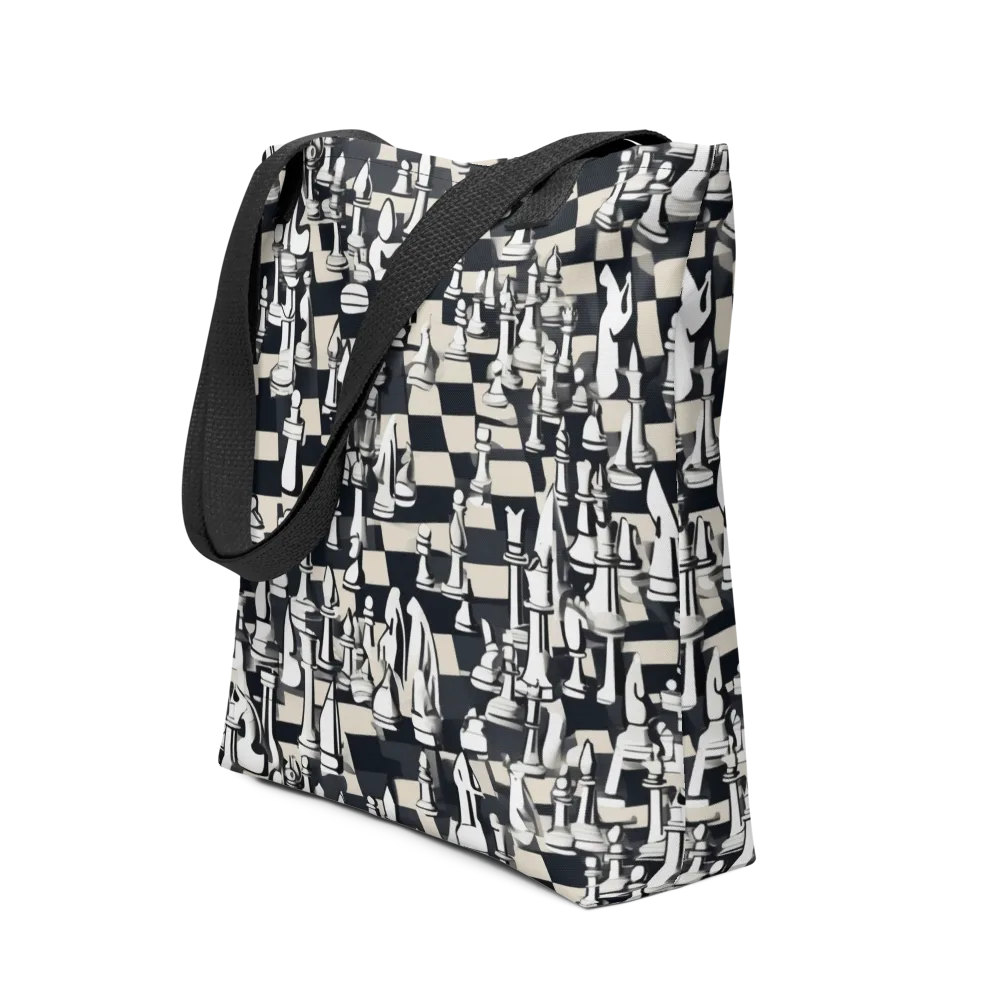Midnight Checkmate on Tote Bag — Front