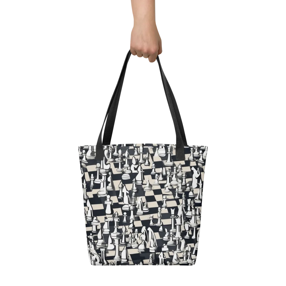 Midnight Checkmate on Tote Bag — Front