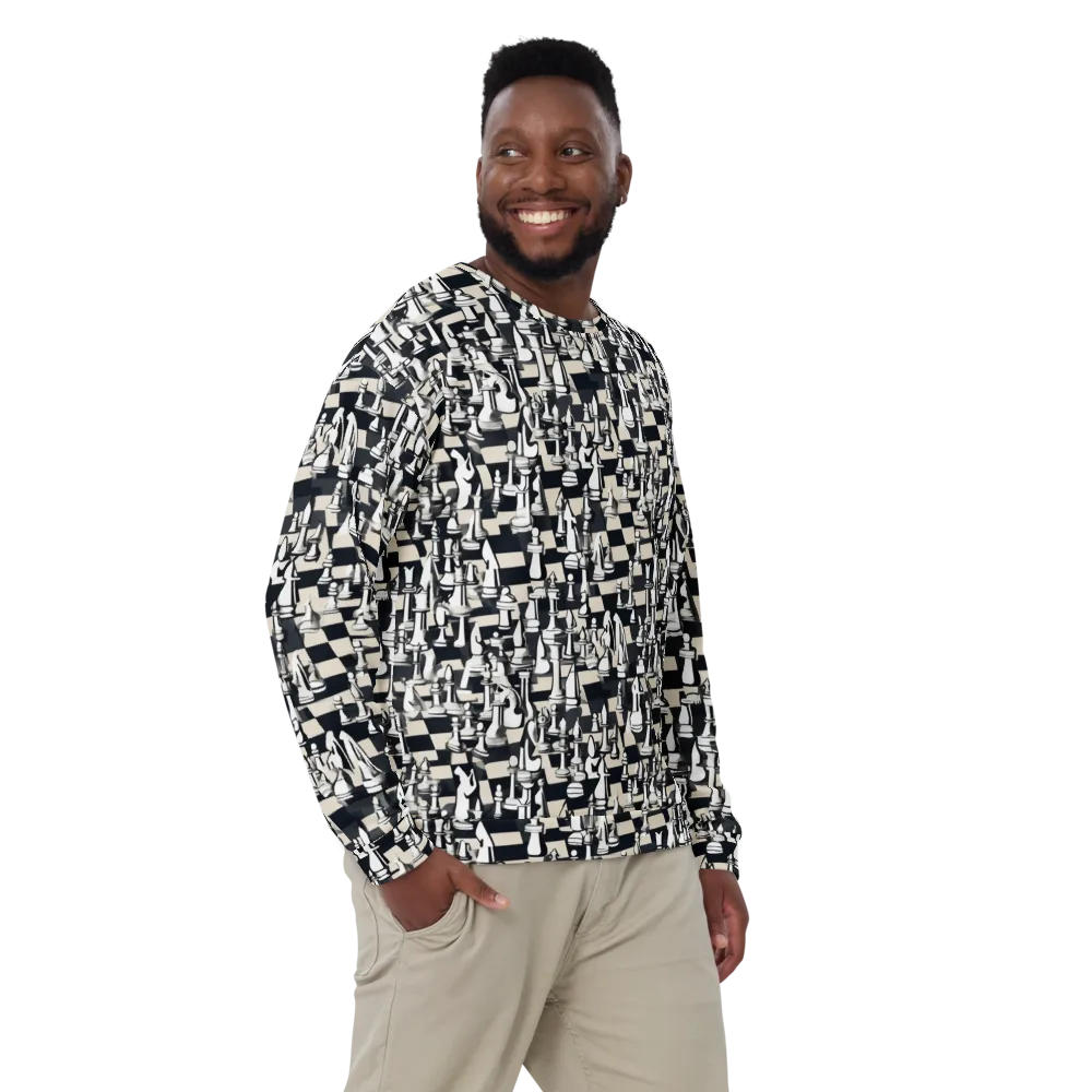 Midnight Checkmate on Sweatshirt — Front