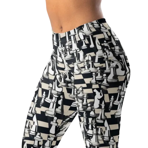 Midnight Checkmate on a Leggings