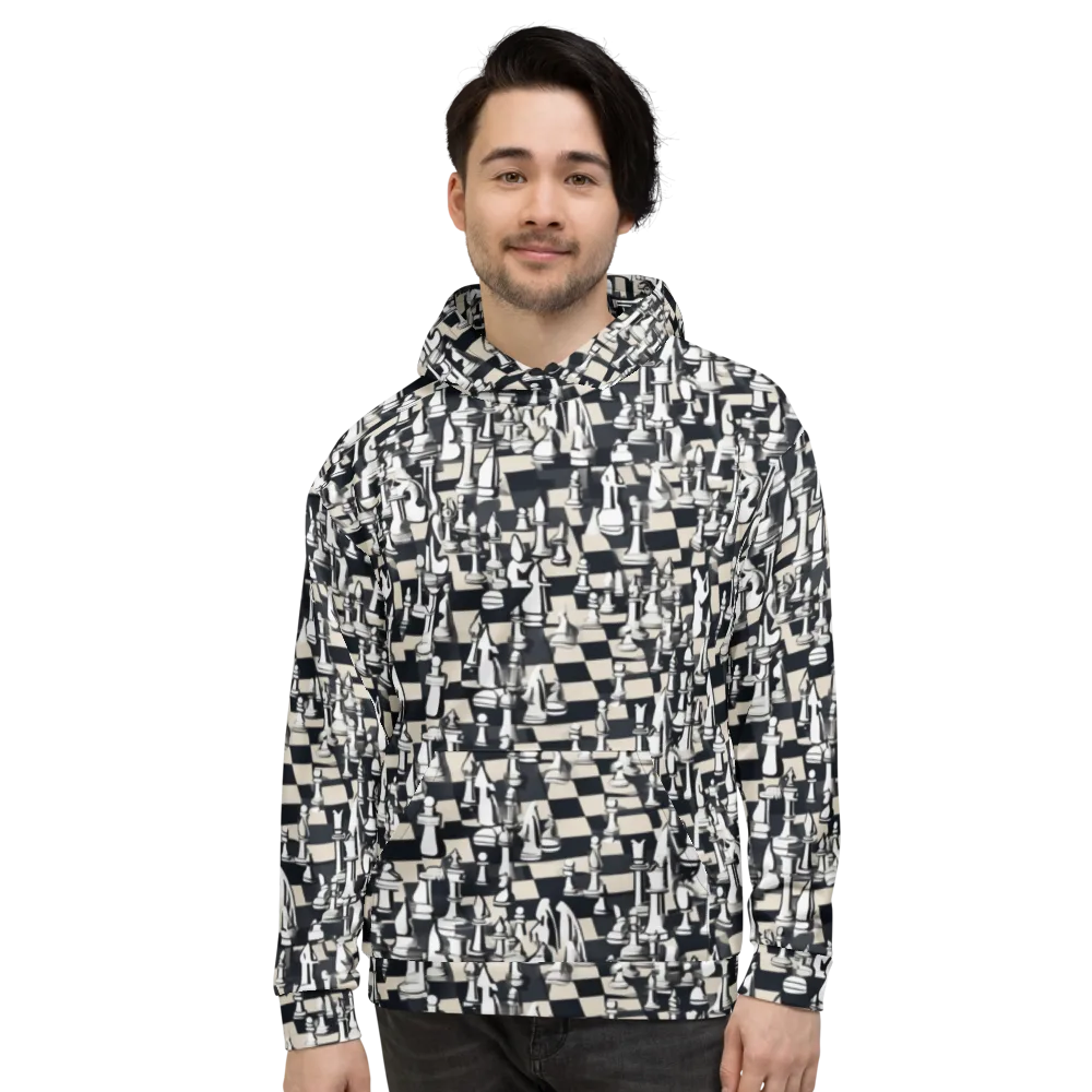 Midnight Checkmate on Hoodie — Front