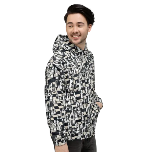 Midnight Checkmate on a Hoodie