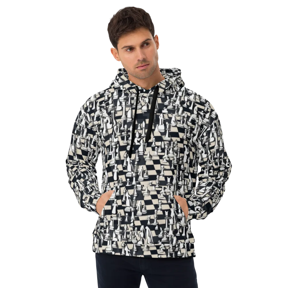 Midnight Checkmate on Hoodie — Front