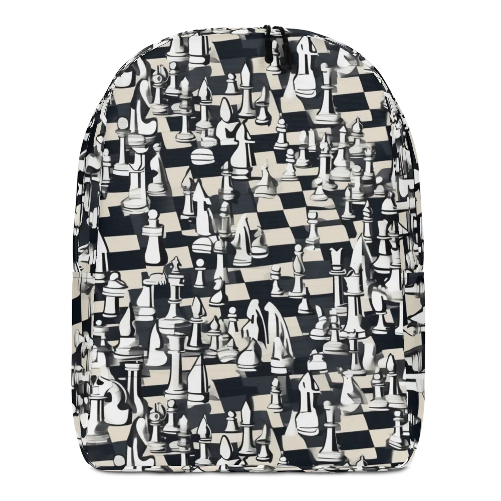 Midnight Checkmate on Minimalist Backpack — Front