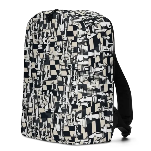 Midnight Checkmate on a Minimalist Backpack