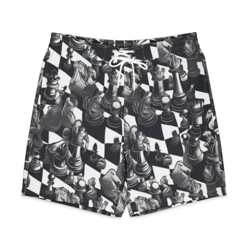 Midnight Gambit on a Men's Board Shorts