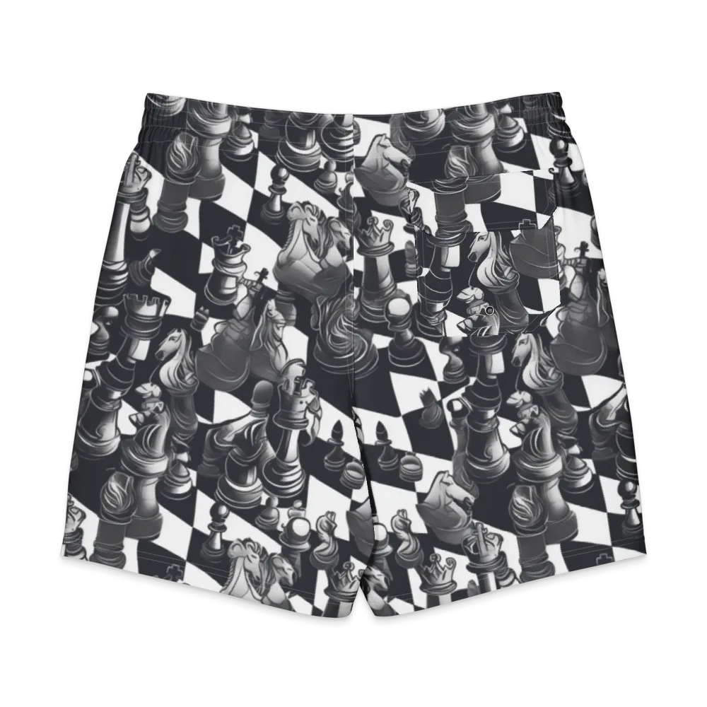 Midnight Gambit on Men's Board Shorts — Back