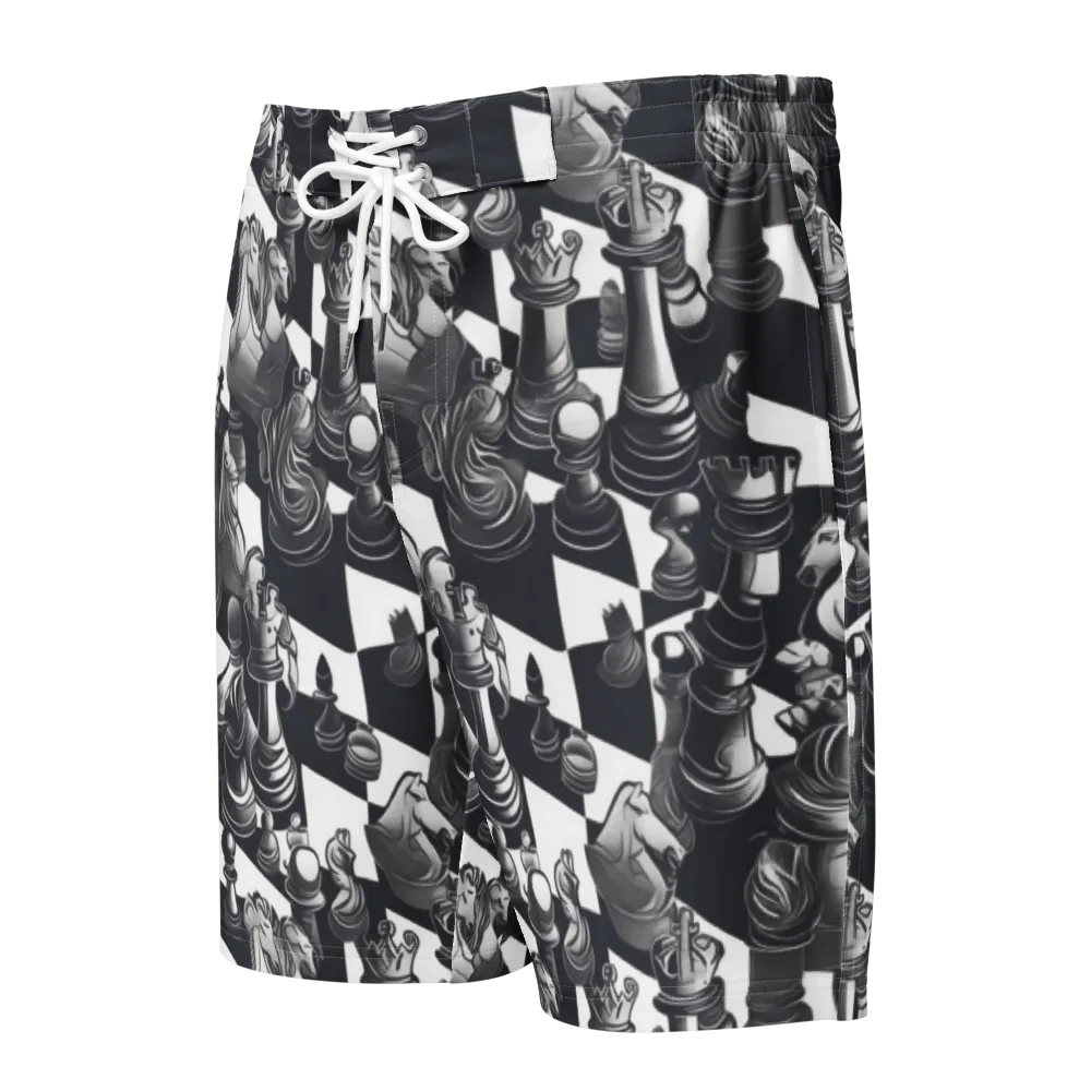 Midnight Gambit on Men's Board Shorts — Front