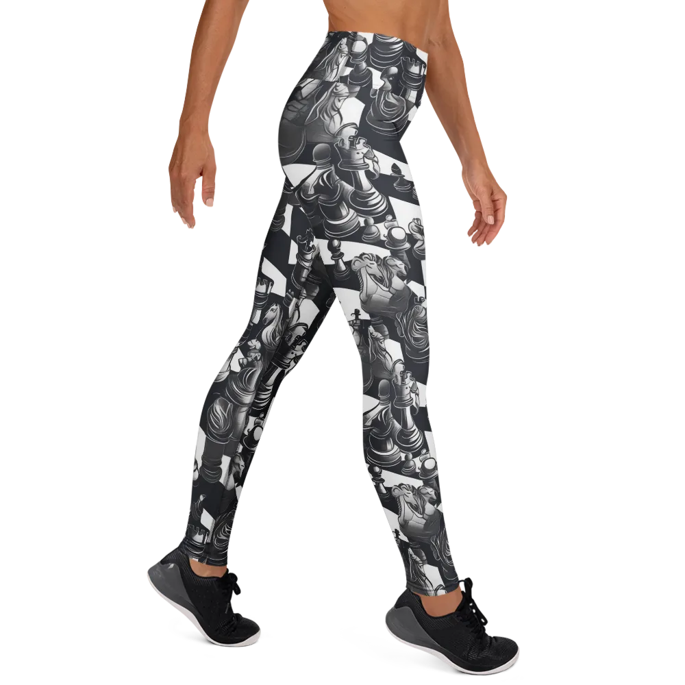 Midnight Gambit on Yoga Leggings — Right