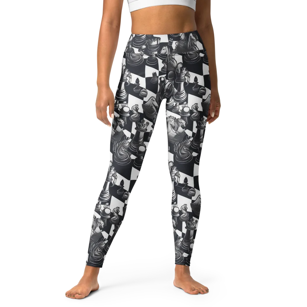 Midnight Gambit on Yoga Leggings — Front