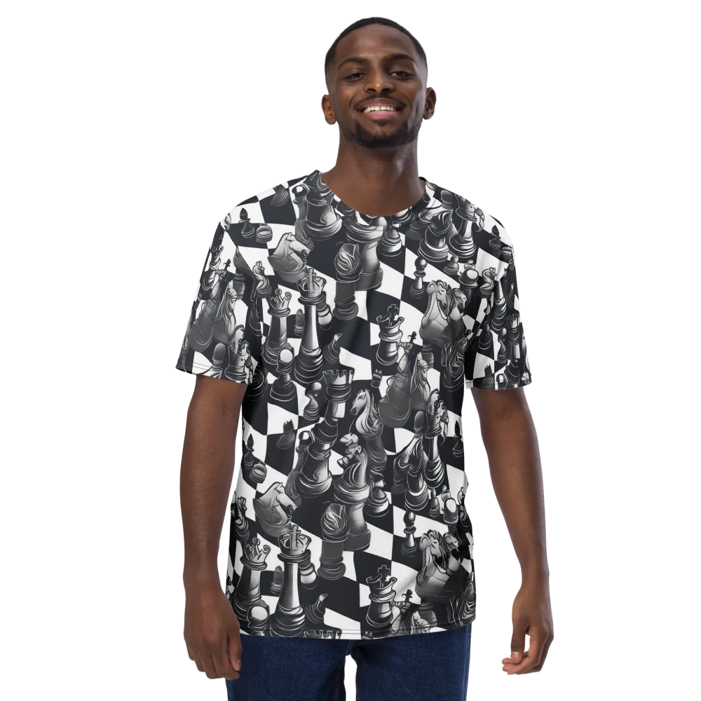 Midnight Gambit on Men's Crew Neck T-Shirt — Front